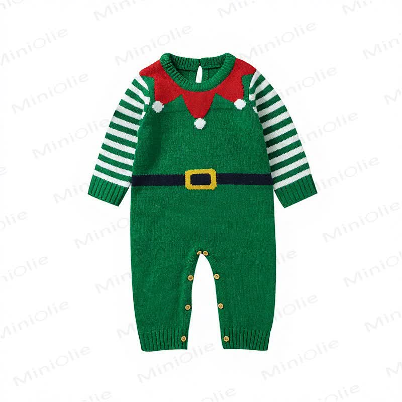 Baby Christmas Knit Romper - image 2