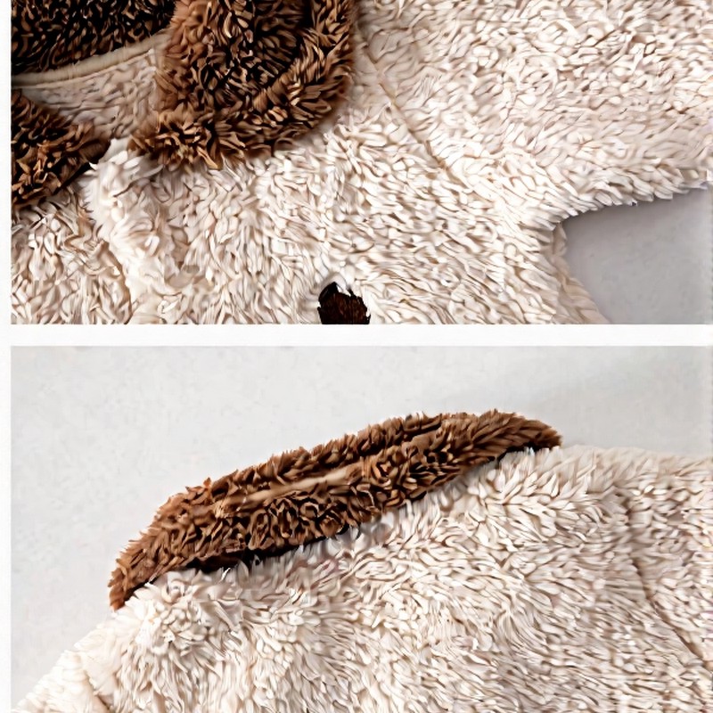 Baby Fleece Animal Romper Set with Hat - image 5