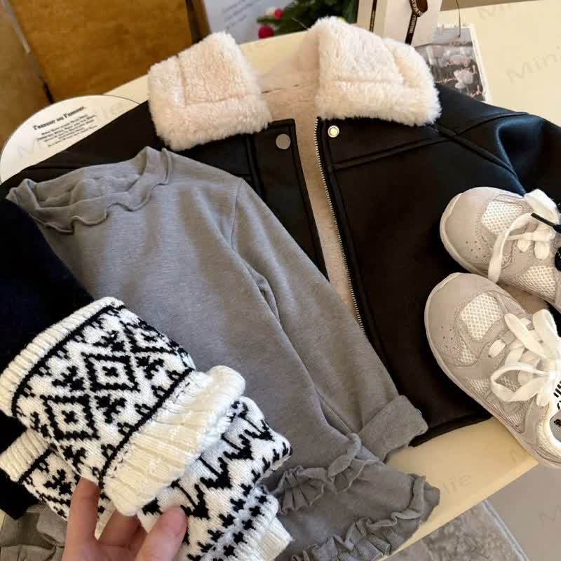 Toddler Girl Fleece Lined Leggings - image 3