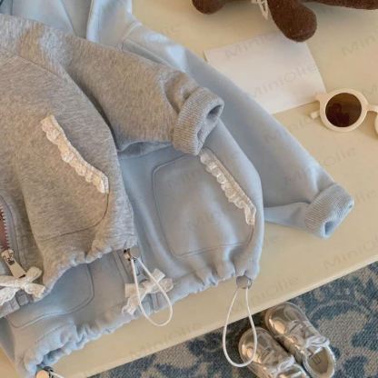 Baby Toddler Girl Bow Animal Ear Hooded Set - image 5