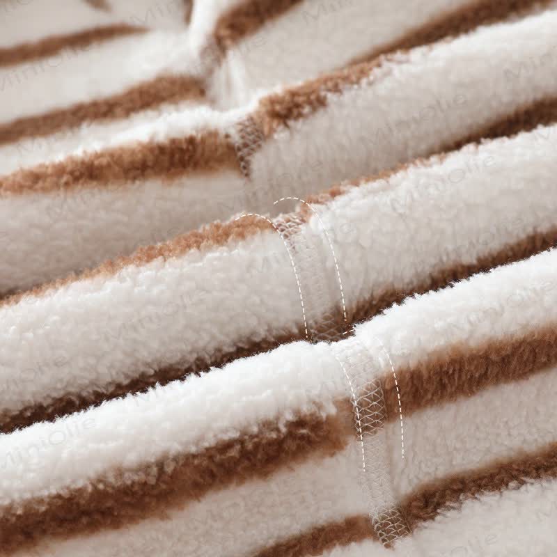 Baby Stripe Fleece Romper - image 5