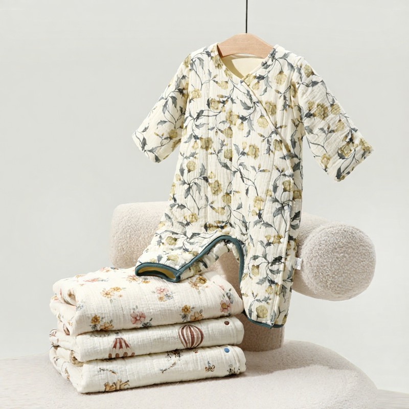 Baby Quilted Cotton Romper - image 3