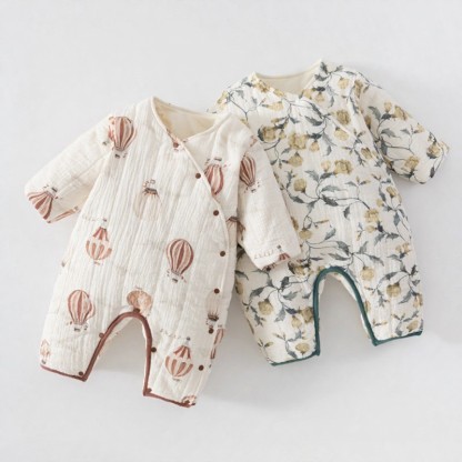 Baby Quilted Cotton Romper - image 1