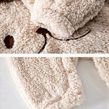 Baby Fleece Animal Romper Set with Hat - image 4
