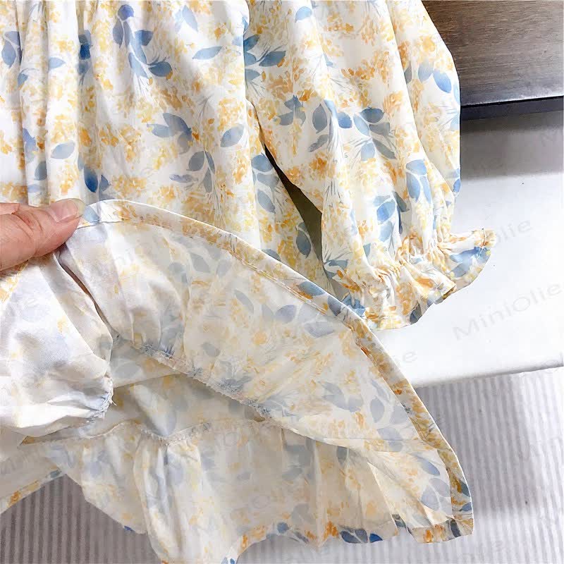 Toddler Yellow Floral Dress or Starfish Cardigan - image 6