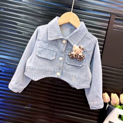Toddler Girl Denim Jacket Tulle Dress Set - image 4