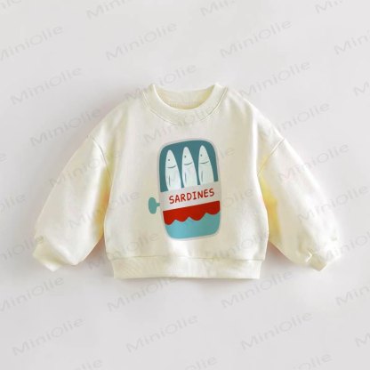 SARDINES Baby Toddler Can Watermelon Sweatshirt - Cream - 3-5T - image 1