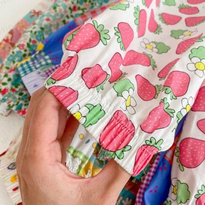 Toddler Colorful Bear Flower Strawberry Pants - image 11