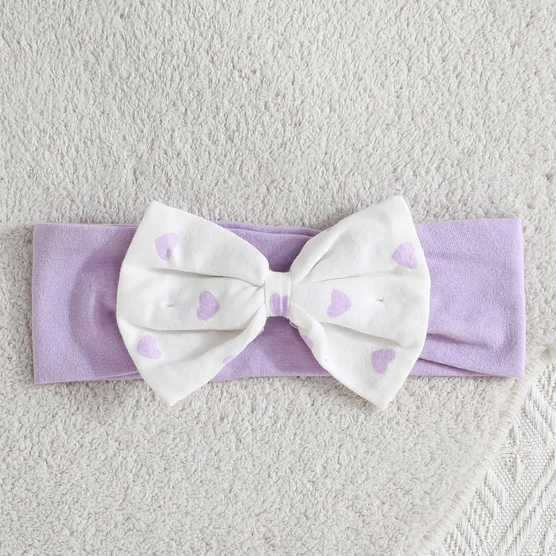 Baby Girl Bow Love Heart Romper with Headband - image 22