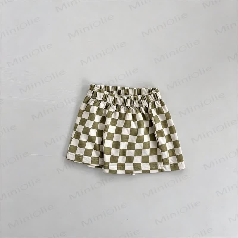 Baby Toddler Checkered Shorts - Green - 4-5T - image 4