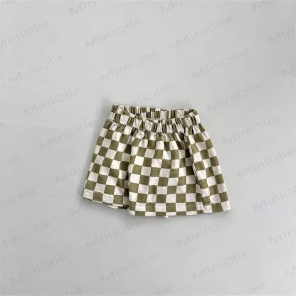 Baby Toddler Checkered Shorts - Green - 4-5T - image 4