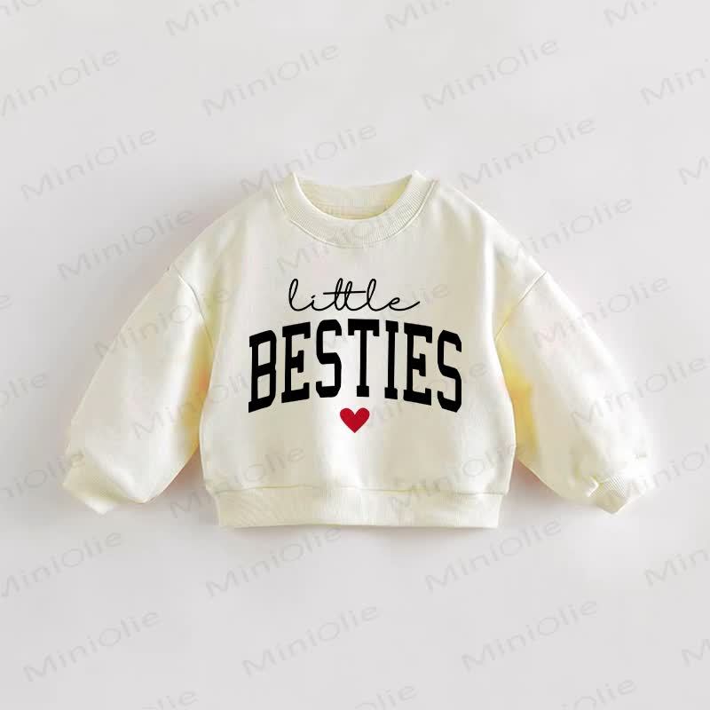 LITTLE BESTIES Baby Toddler Sweatshirt - Cream - 3-5T - image 1