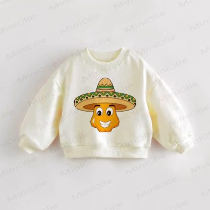 Baby Toddler Mexican Chili Cream Sweatshirt - Cream - 3-5T - image 1