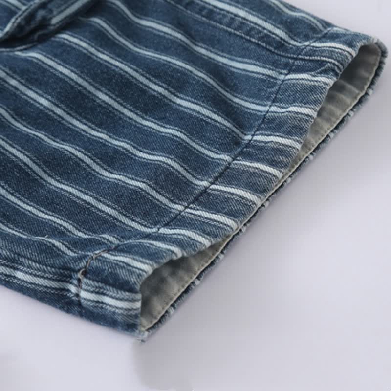 Toddler Boys Pinstripe Cargo Wide Leg Pants - image 9