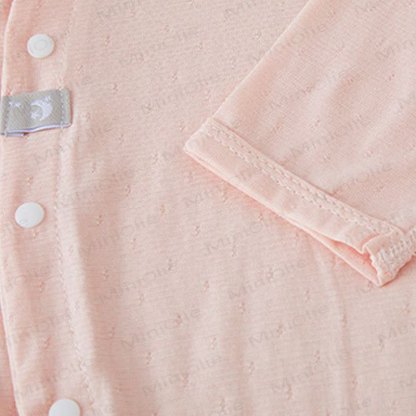 Baby Wrap Snap Solid Color Romper - image 11