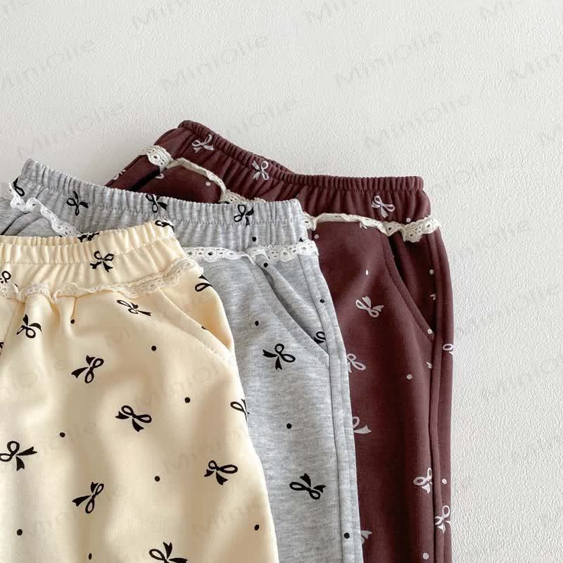 Baby Girl Bowknot Jogger Pants - image 9