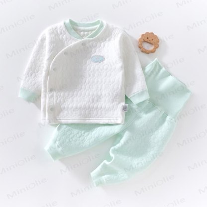 Baby 2-Piece Simple Soft Pajamas Set - Green - 18-24M - image 10