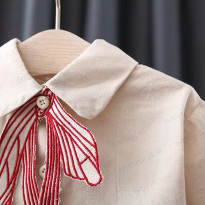 Baby Toddler Girl Bow Flying Sleeves Dress - image 17