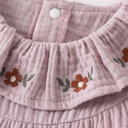Baby Floral Collar Purple Romper - image 6