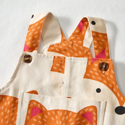 Baby Toddler Fox Print Overalls - image 4