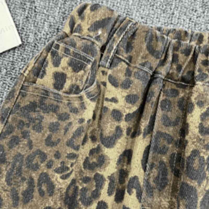 Kid Boy Leopard Print Jeans Pants - image 10
