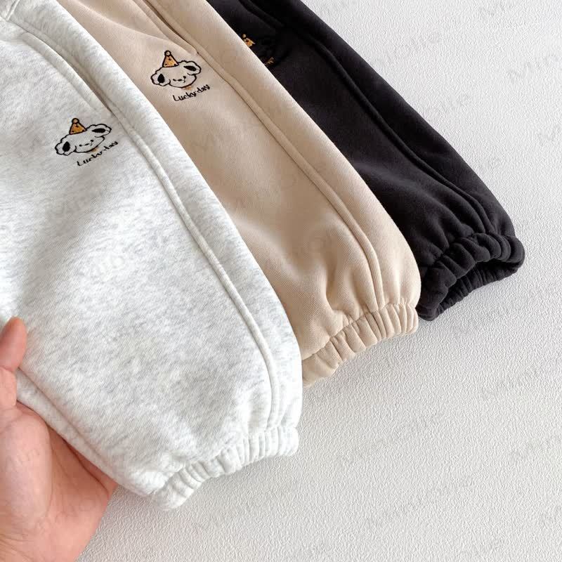 LUCKY DAY Baby Dog Fleece Lined Jogger Pants - image 10