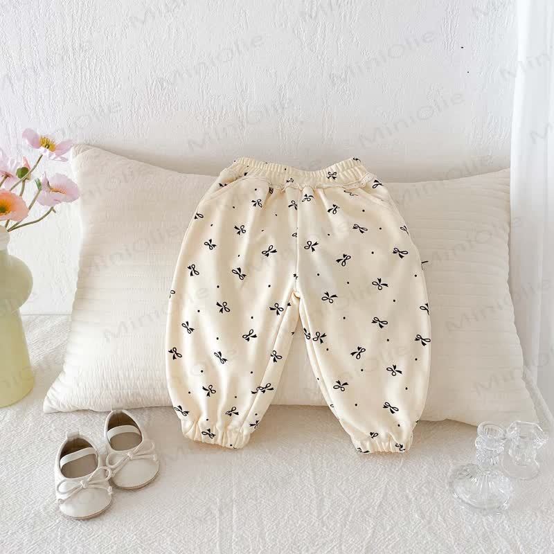 Baby Girl Bowknot Jogger Pants - image 12
