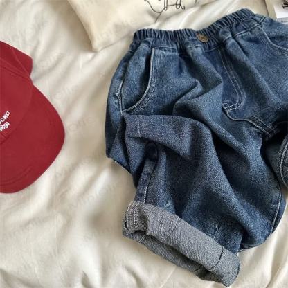 Kid Boy Loose Harem Jeans Pants - image 8