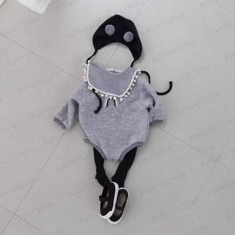 Baby Rainbow Ribbed Fleece Lined Bodysuit - image 9