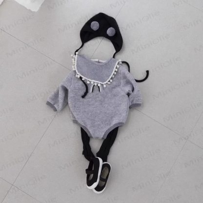 Baby Rainbow Ribbed Fleece Lined Bodysuit - image 9