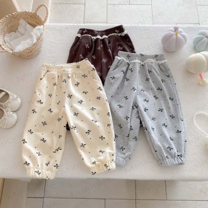 Baby Girl Bowknot Jogger Pants - image 7