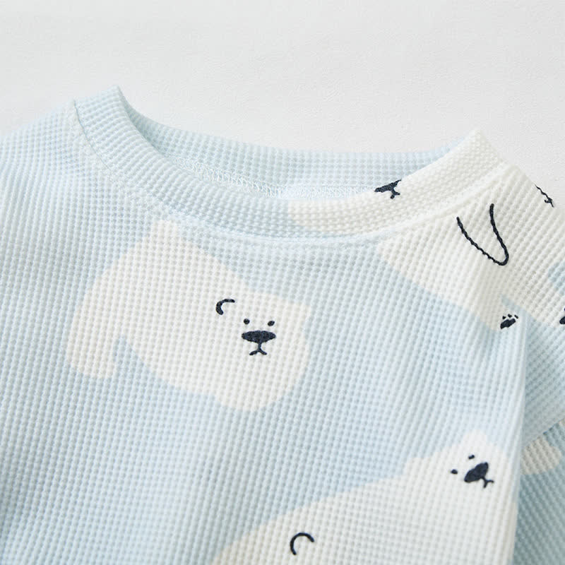 Baby Bear Blue Waffle 2-piece Set - image 4