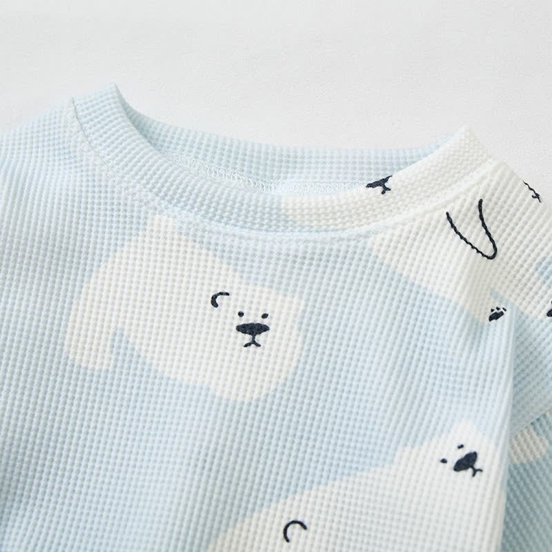 Baby Bear Blue Waffle 2-piece Set - image 4