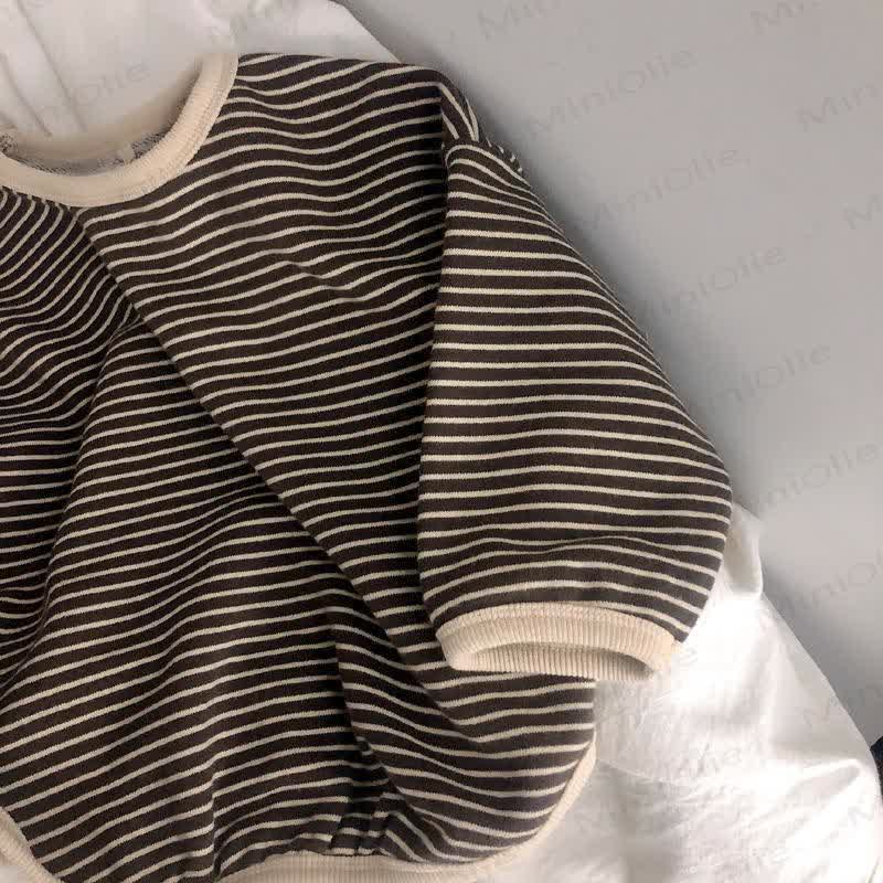 Kid Boy Striped Crew-neck Long Sleeve Top - image 10