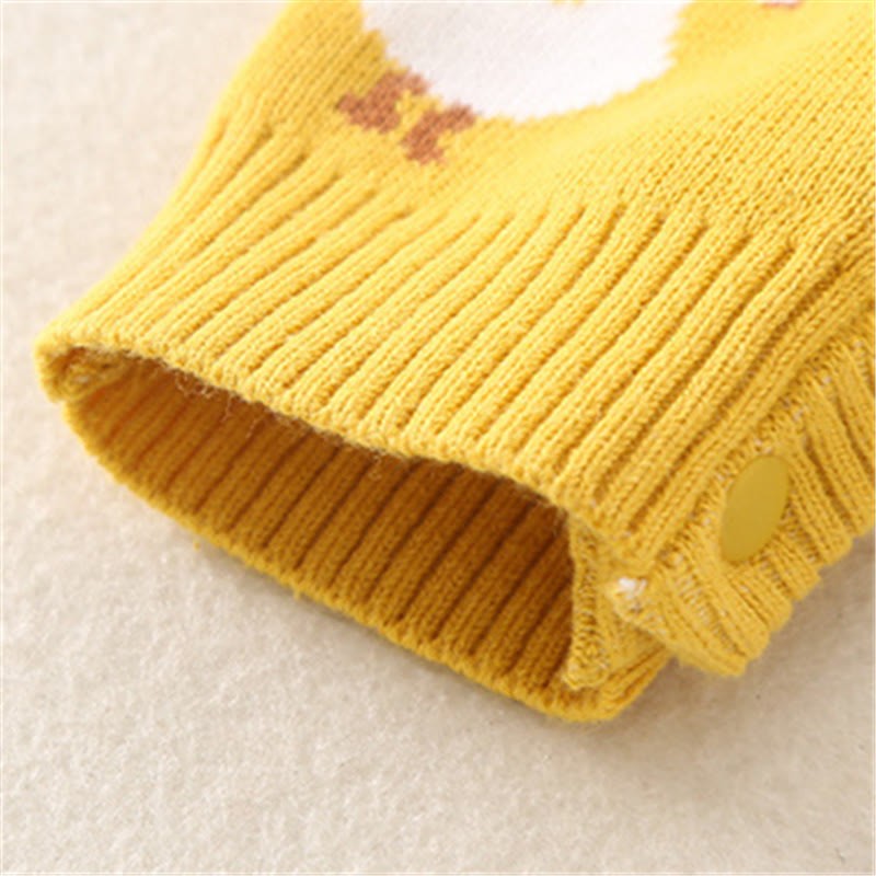  Baby Knitted Goose Yellow Romper - image 8
