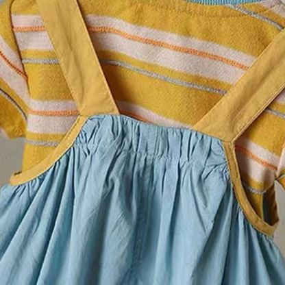 Baby Banana Puppy Collection Overalls and Striped Tee 2-Piece Set - image 10