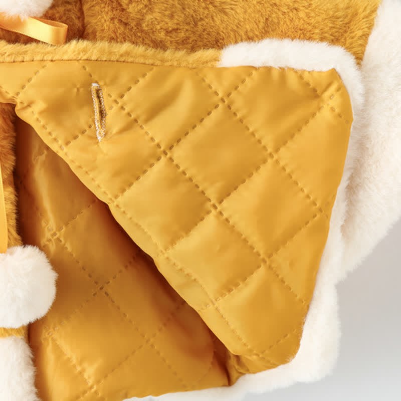 Baby Reindeer Fleece Hooded Warm Cape - image 15