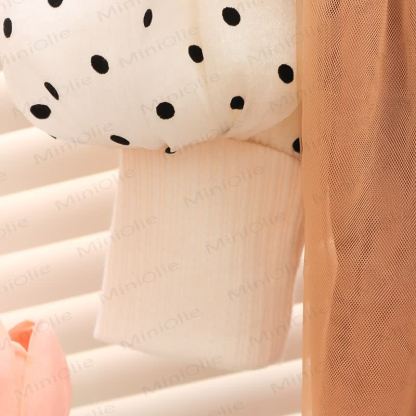 Baby Toddler Girl Mesh Flower Dot Dress - image 10