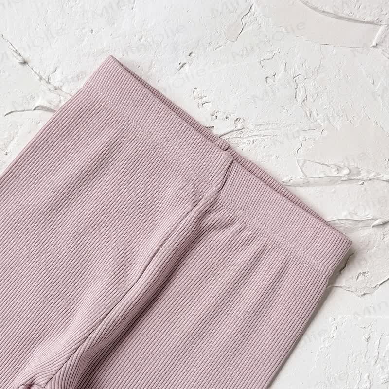 Baby Girl Bow Solid Color Leggings - image 6