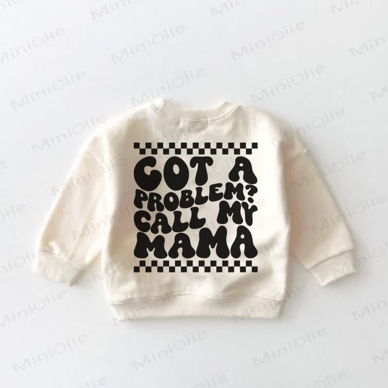 MAMA'S BOY Baby Toddler Cream Sweatshirt - image 3
