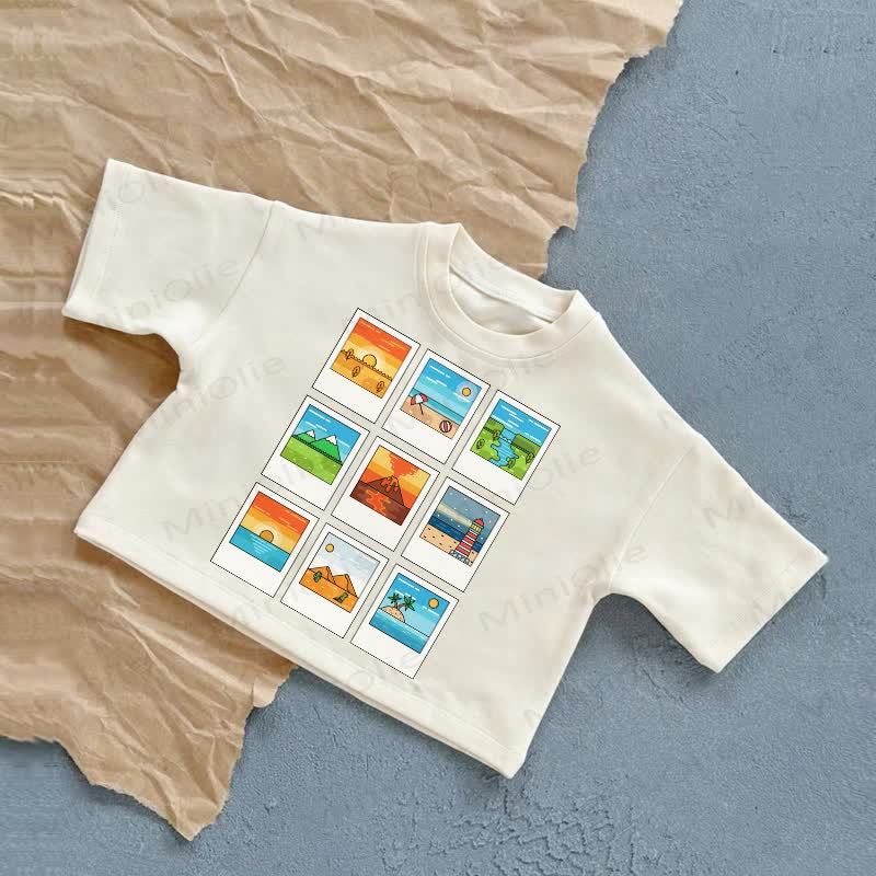 Baby Seaside Painting T-Shirt - White - 2-3T - image 1