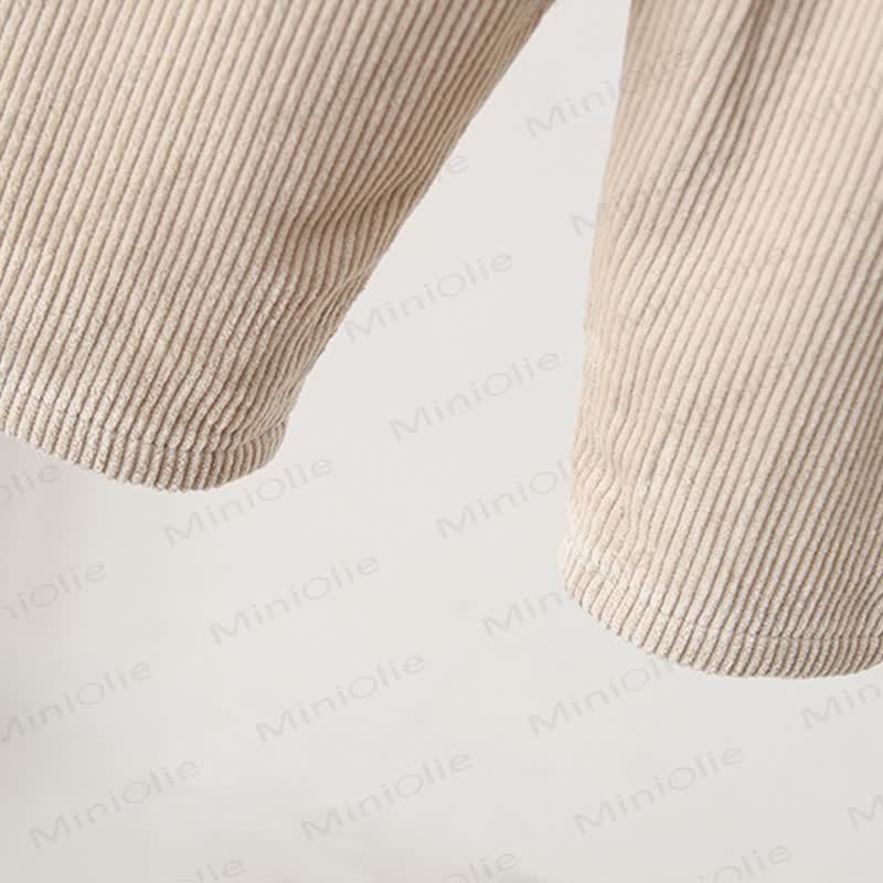 Baby Toddler Doggy Ear Cord Fleece Lined Overalls - image 11