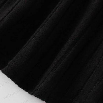 Toddler Kid Girl Dot Bow Fur Tank Top & Black Dress - image 6