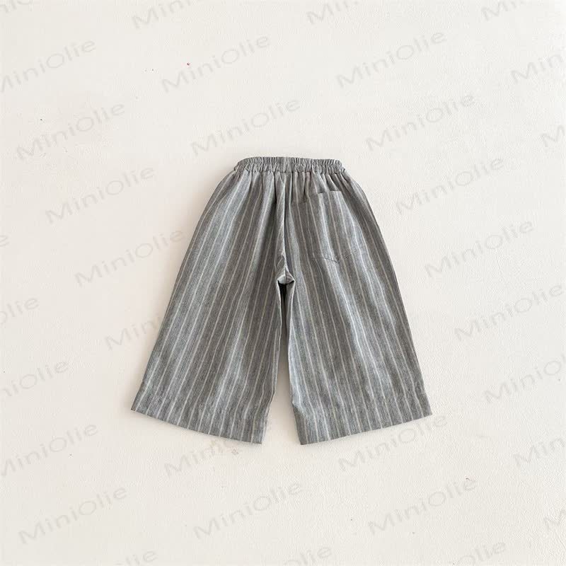 Baby Toddler Striped Linen Loose Pants - image 6