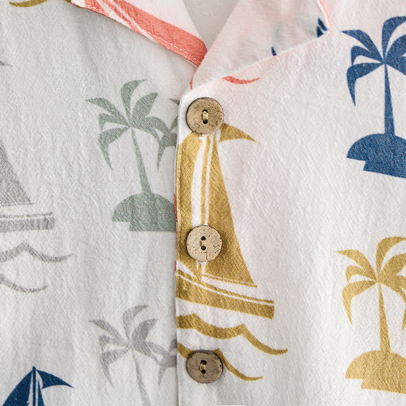 Baby Toddler Sailboat Shirt and Shorts 2-piece Set - image 4