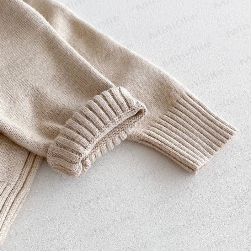 Kid Knitted Solid Color Sweater - image 10