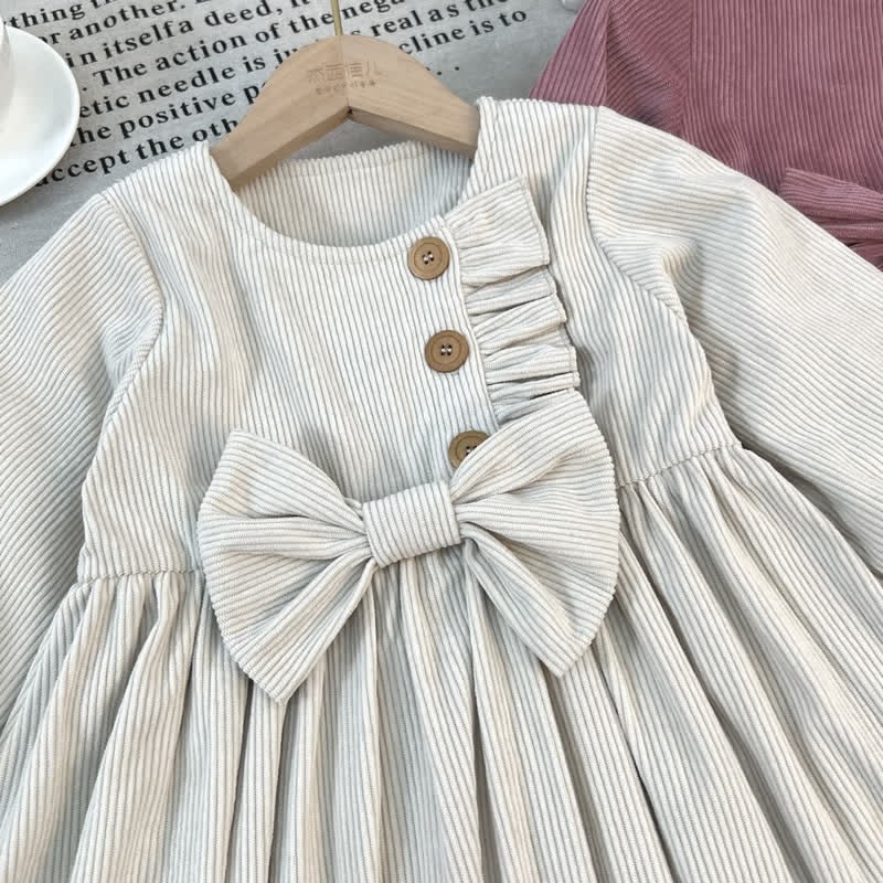 Toddler Corduroy Bow Dress - image 4