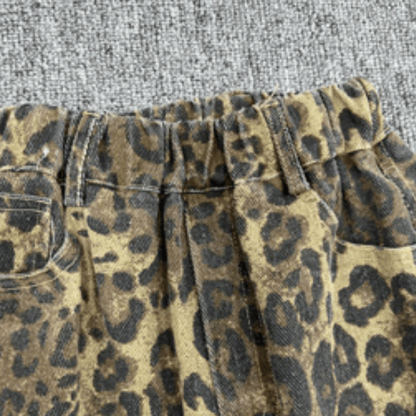 Kid Boy Leopard Print Jeans Pants - image 9