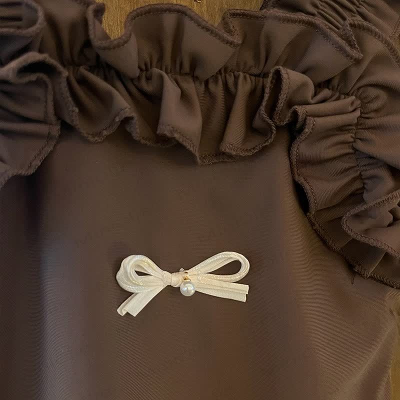 Toddler Girl Ruffle Bow Swimsuit - image 5