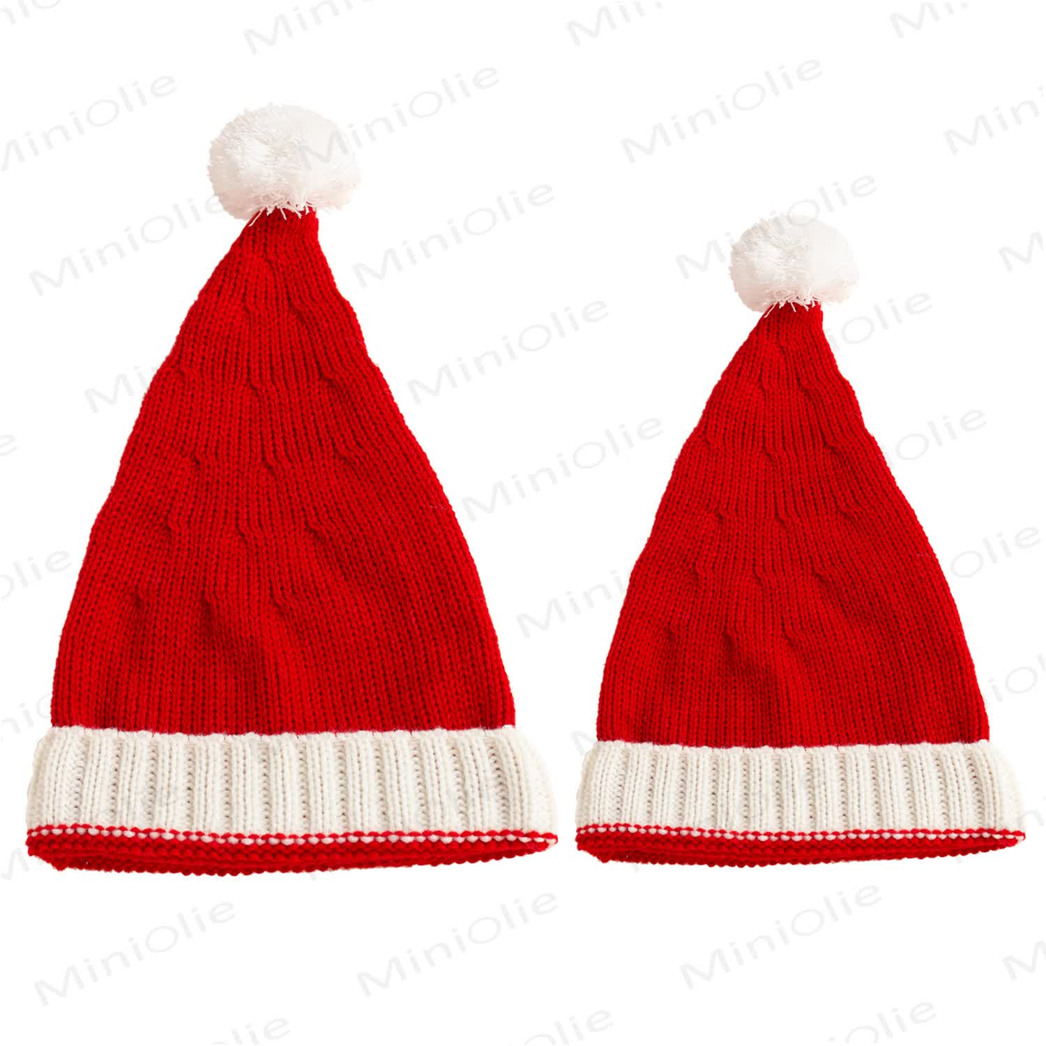 Baby Red Christmas Knitted Warm Beanie - image 2